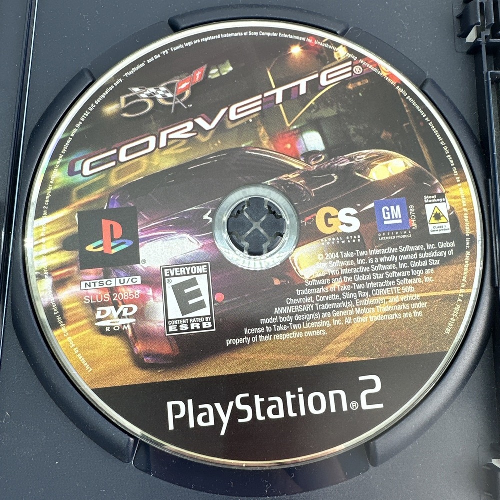Corvette (Sony PlayStation PS2)  - DISC ONLY